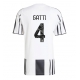 Juventus Federico Gatti #4 Hjemmedrakt 2025-26 Kortermet
